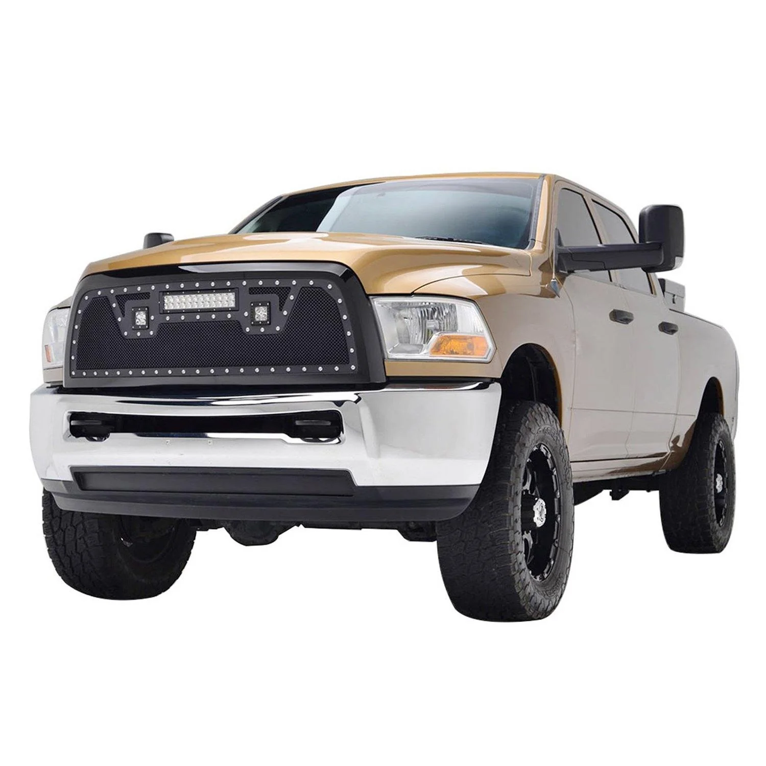 Black Stainless Steel Wire Mesh Grille for 2010-12 Dodge Ram 2500/3500 - Image 4