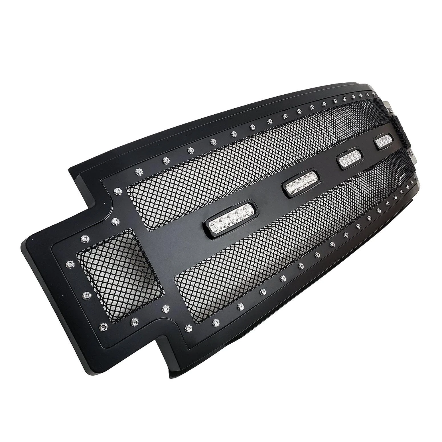 Black Stainless Steel Wire Mesh Grille for 2017-19 Ford F250/F350 - Image 3