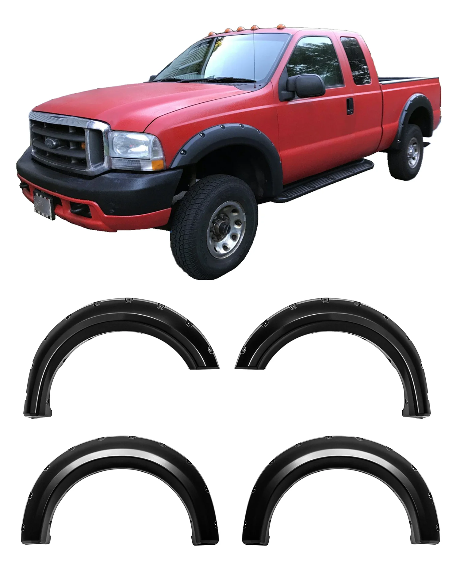 Fender Flares For 1999-2007 Ford F250/F350 - Image 2