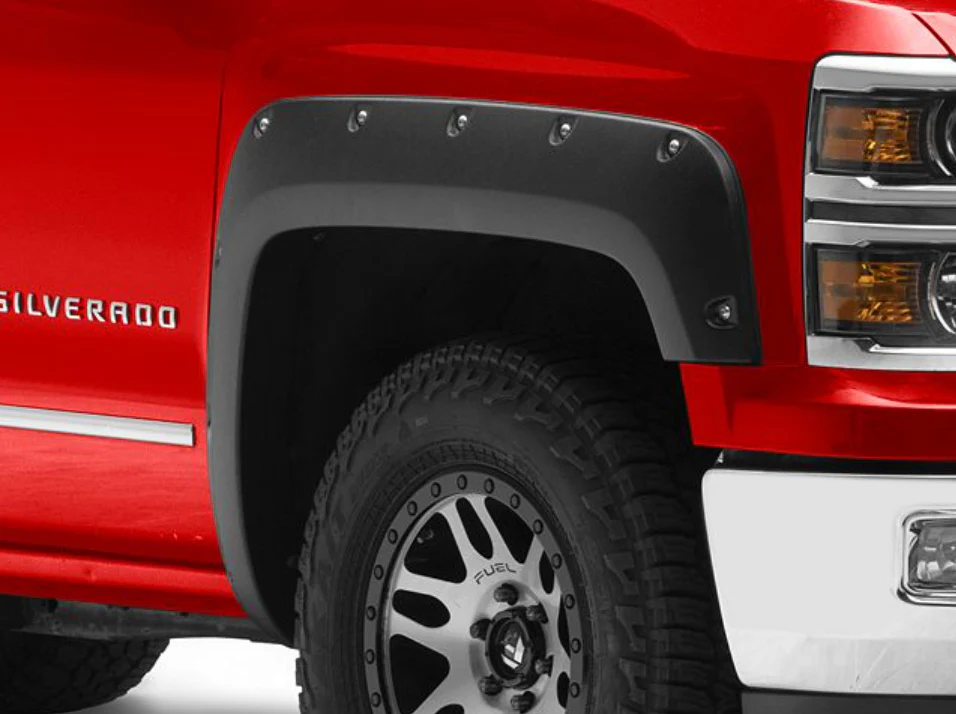 Fender Flares for 2014-18 Chevy Silverado 1500 5.8 FT Short Bed - Image 2