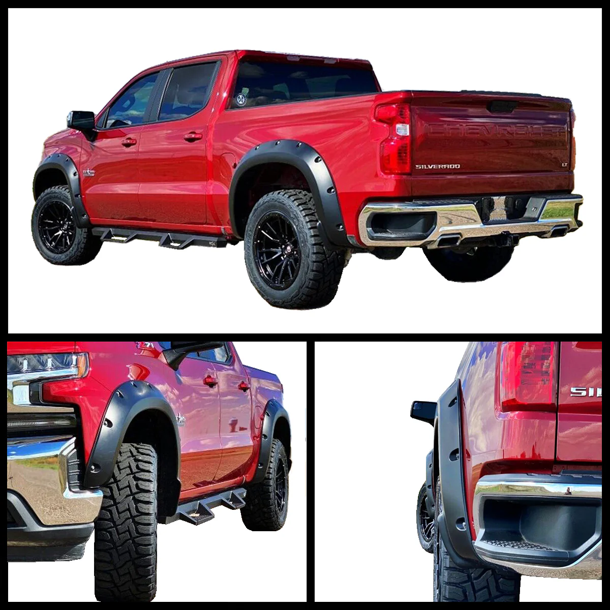 Fender Flares for 2019-21 Chevy Silverado 1500 (Excluding 2019 1500 LD Models) - Image 3