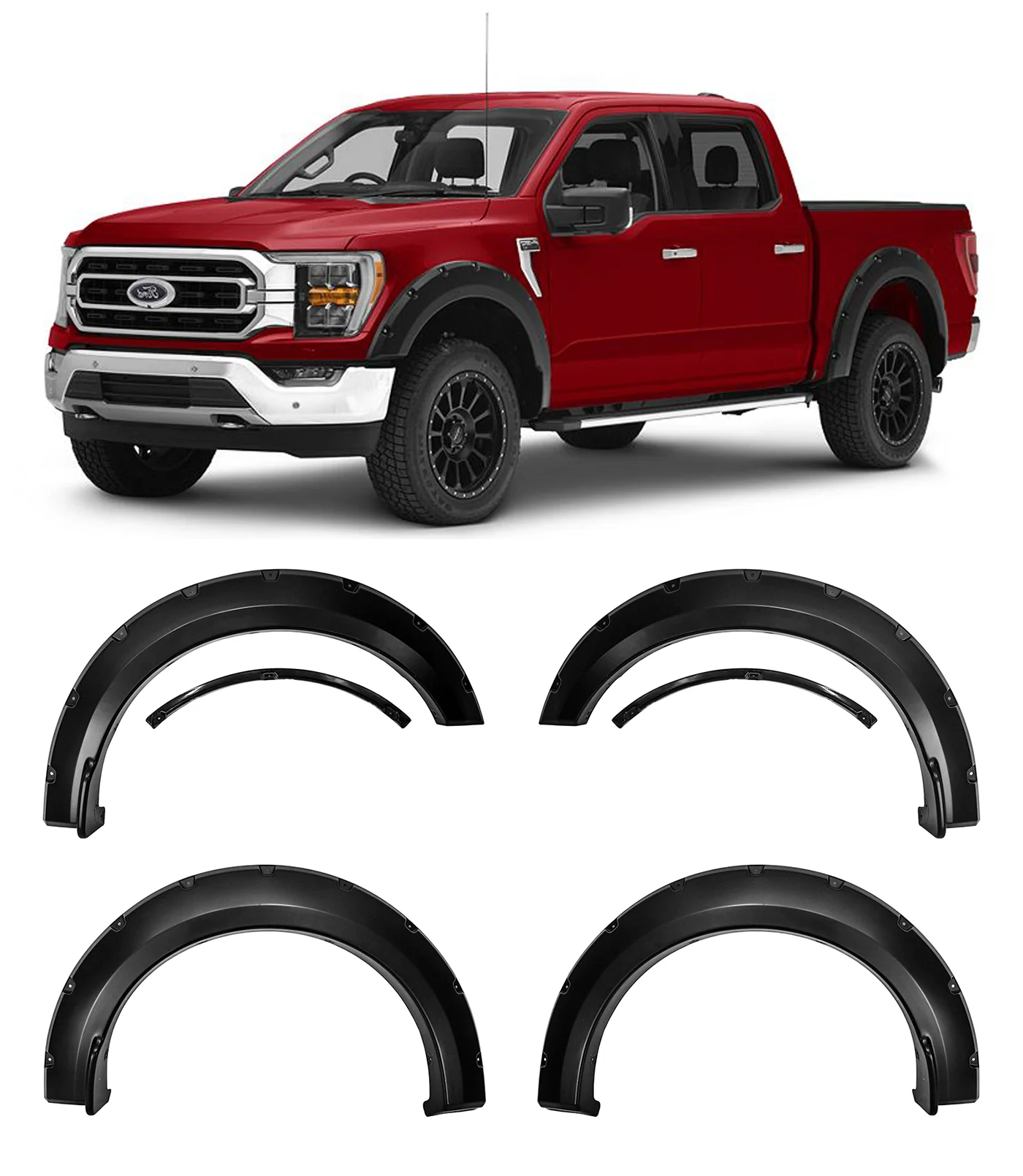 Fender Flares for 2021-25 Ford F150 (Excluding Raptor and Lightning) - Image 2