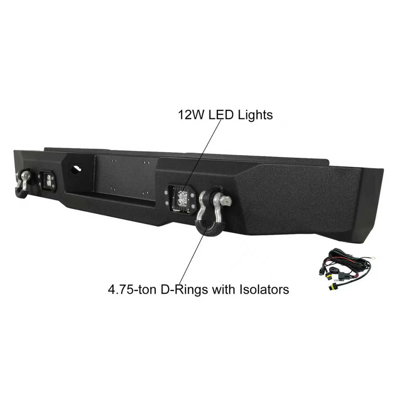 Rear Winch Bumper For 2011-16 Ford F250/F350/F450 (Excluding Raptor Models) - Image 3