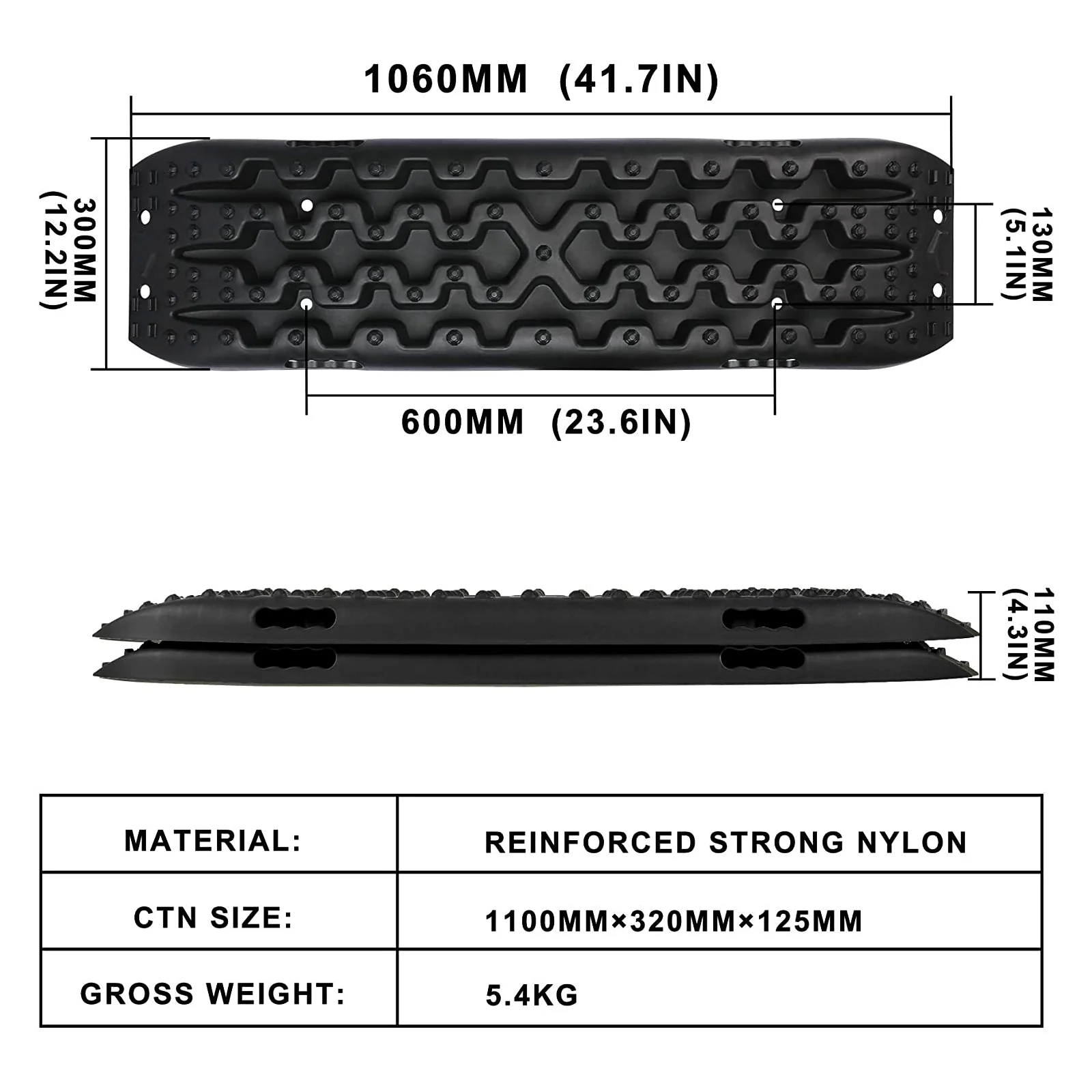 Galaxy Auto Recovery Traction Track Pads (Set of 2) - Image 3