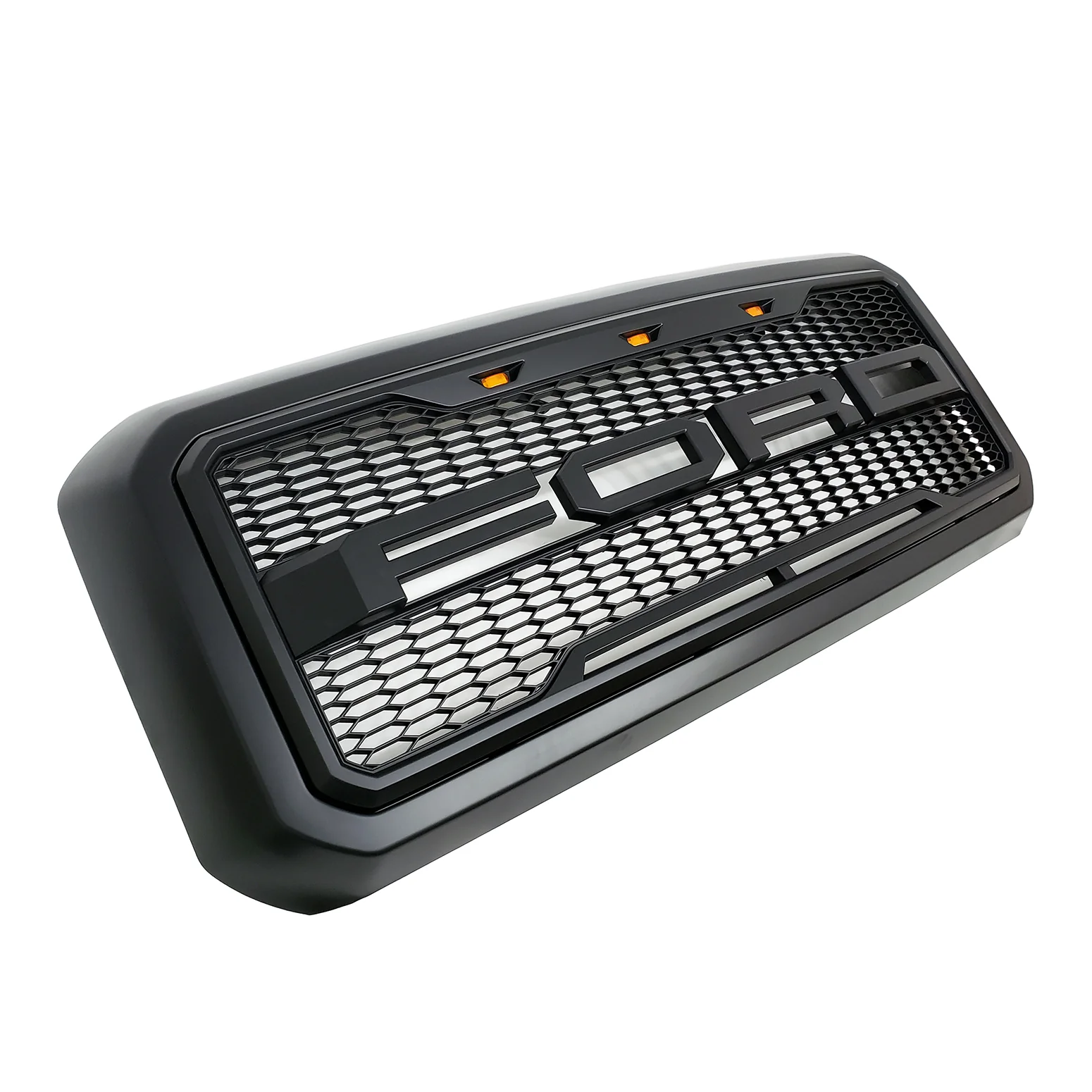 Honeycomb Mesh Grille for 2011-16 Ford F250/F350 (Matte Black) - Image 2