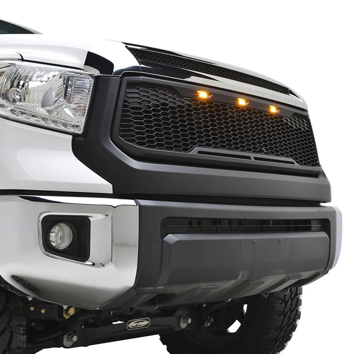 Honeycomb Mesh Grille for 2014-21 Toyota Tundra (Matte Black) - Image 5