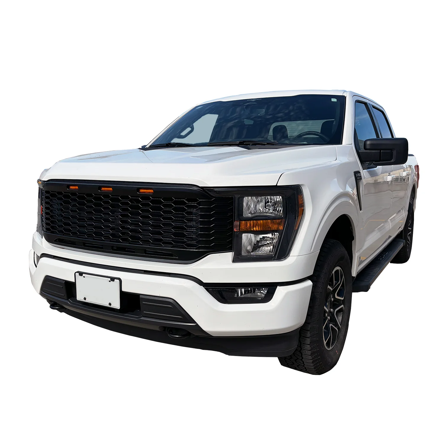 Honeycomb Mesh Grille for 2021-23 Ford F150 (Matte Black) - Image 10