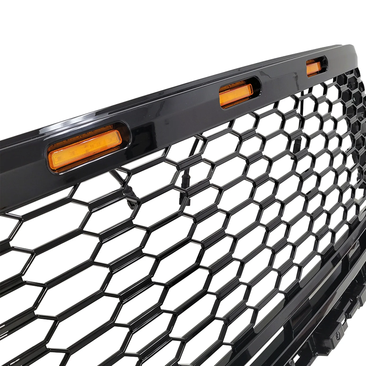 Honeycomb Mesh Grille for 2021-23 Ford F150 (Matte Black) - Image 7