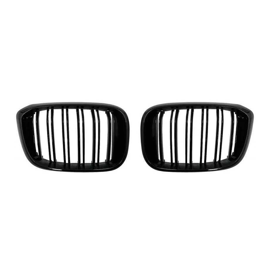 Kidney Grilles for 2018-21 BMW X3/X4 G01/G02 (Gloss Black Dual Slat)