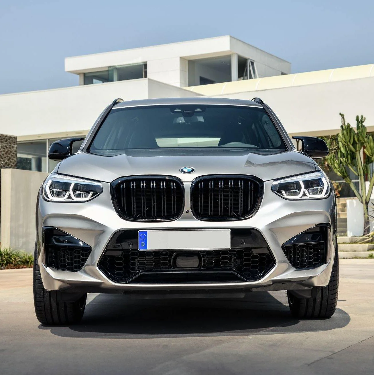 Kidney Grilles for 2018-21 BMW X3/X4 G01/G02 (Gloss Black Dual Slat) - Image 4