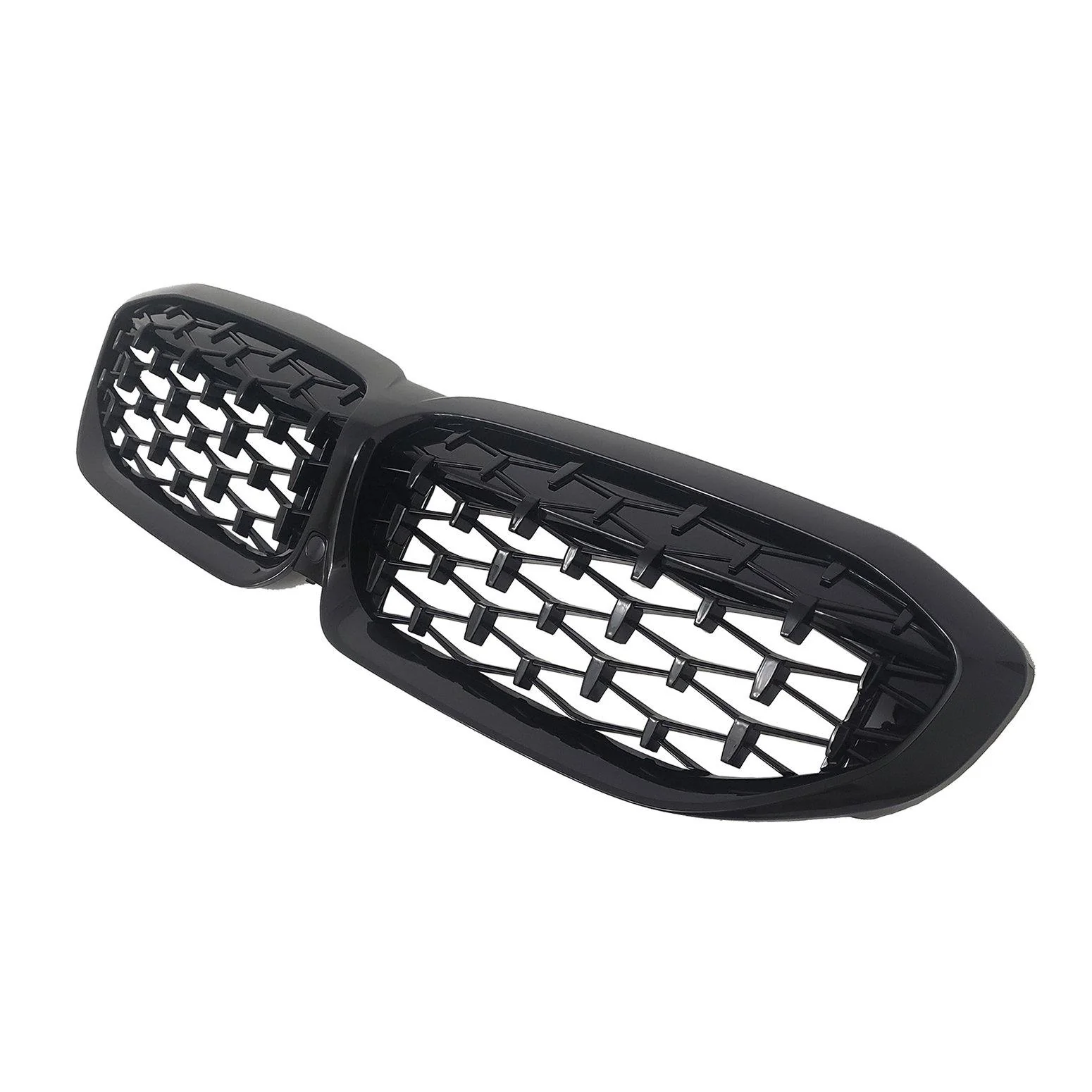 Kidney Grilles for 2019-22 BMW 3-Series G20 330i M340i (Gloss Black Diamond) - Image 2