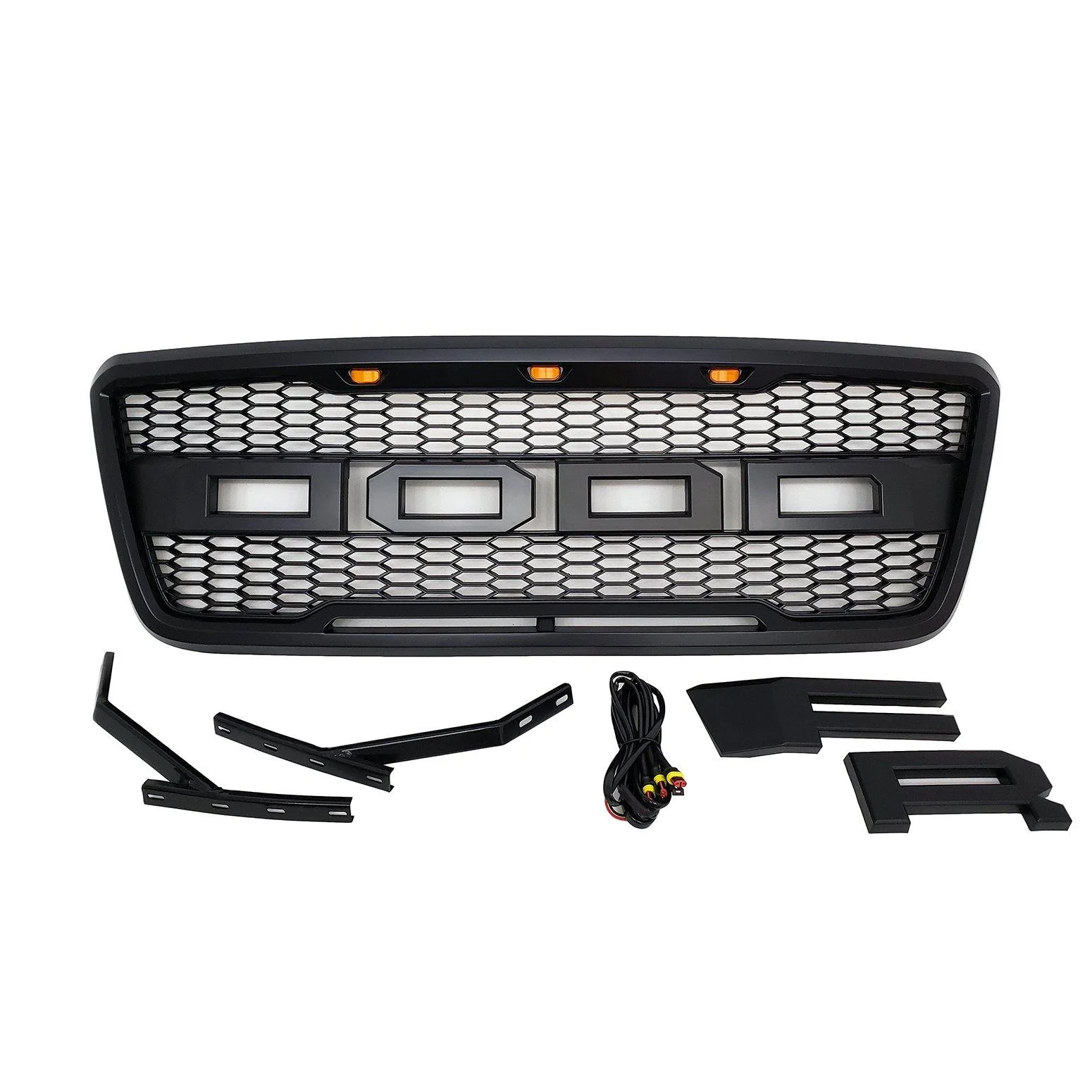 Raptor Style Grille for 2004-08 Ford F150 (Matte Black)