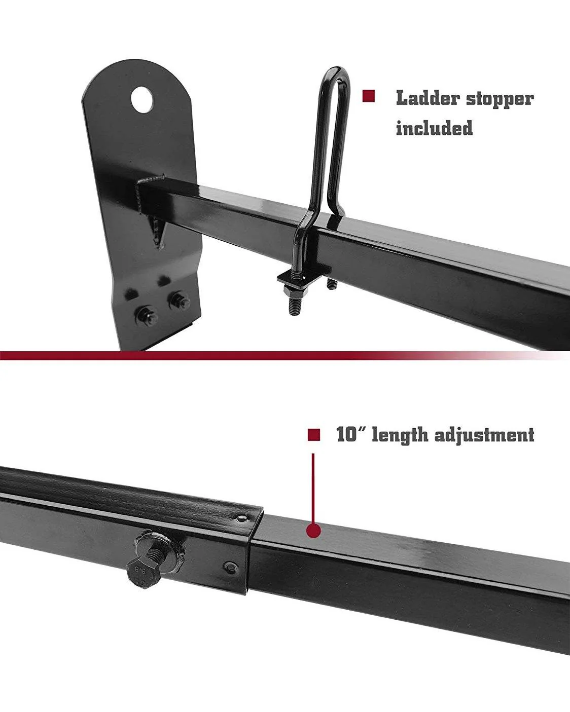Roof Ladder Rack for Vans with Rain Gutters - Image 3