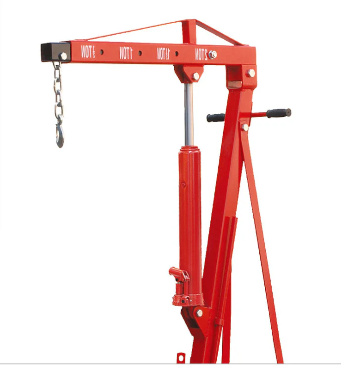 2-Ton Hydraulic Engine Hoist – Heavy-Duty Folding Shop Crane with Wheels - Image 2