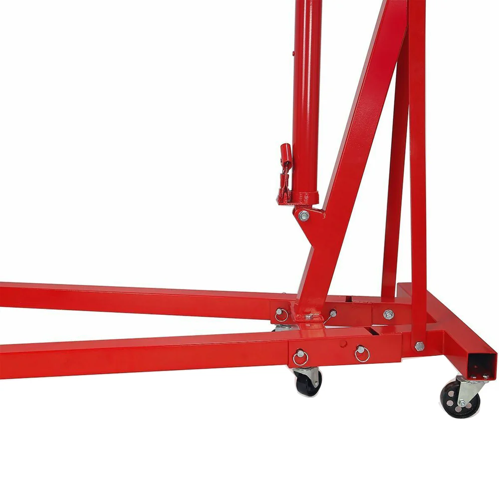 2-Ton Hydraulic Engine Hoist – Heavy-Duty Folding Shop Crane with Wheels - Image 5