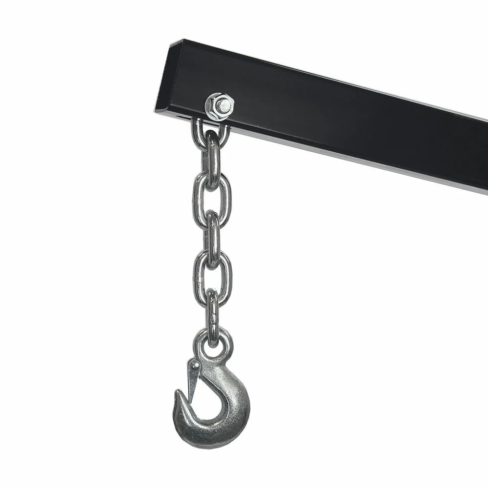 2-Ton Hydraulic Engine Hoist – Heavy-Duty Folding Shop Crane with Wheels - Image 7