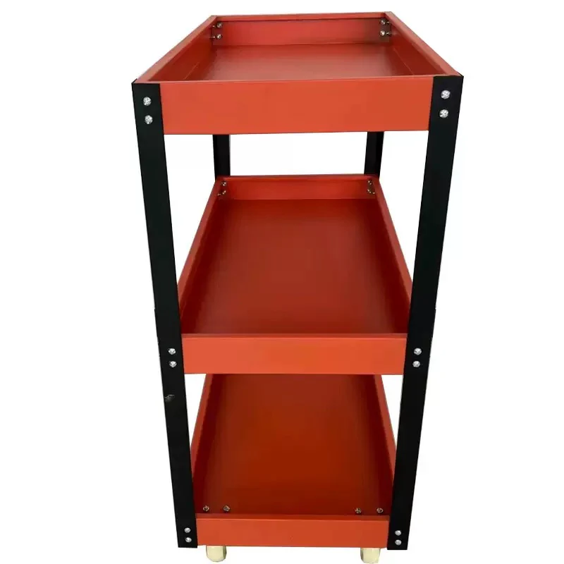 3-Tier Utility Tool Cart with Wheels and Handle - Image 3
