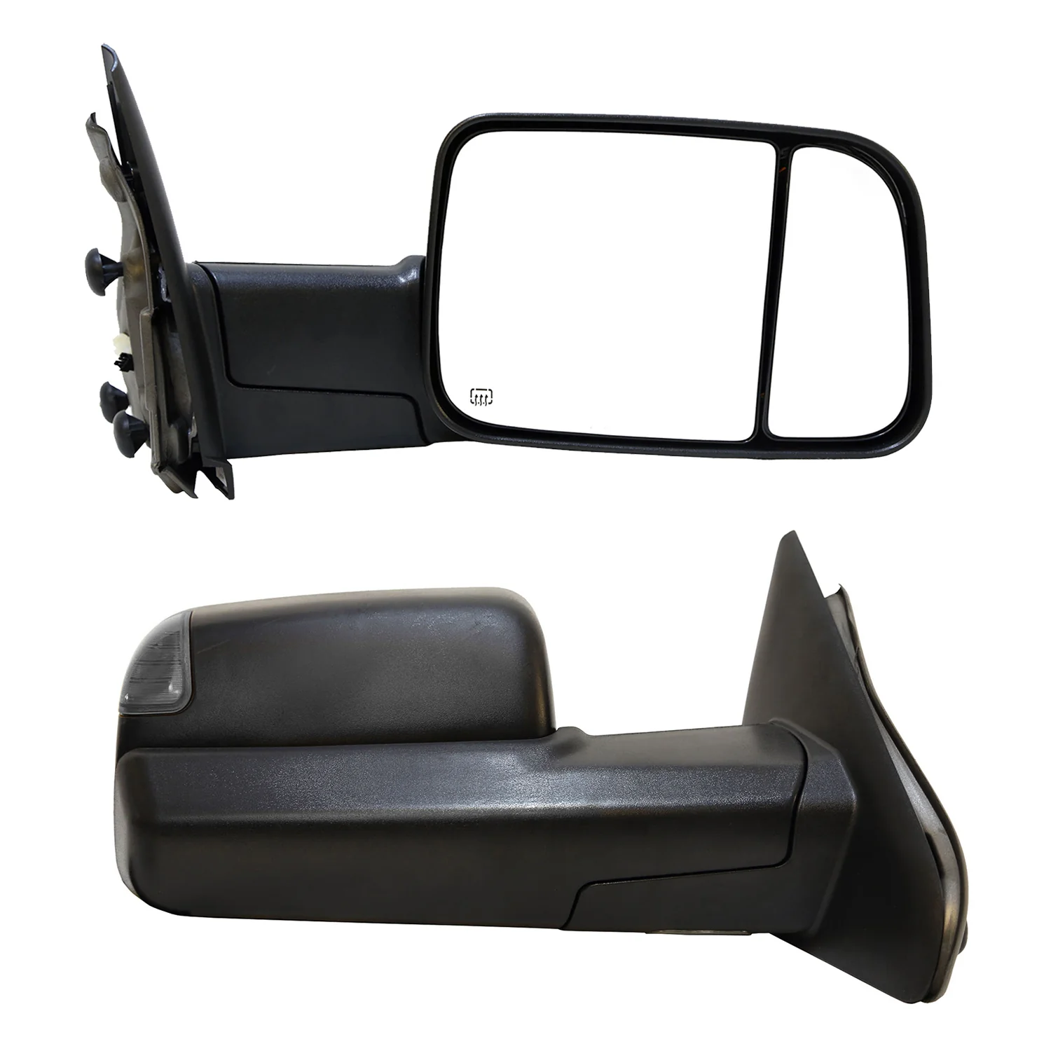 Towing Mirrors for 2002-08 Dodge Ram 1500 & 2003-09 Ram 2500/3500 (New Style) - Image 2