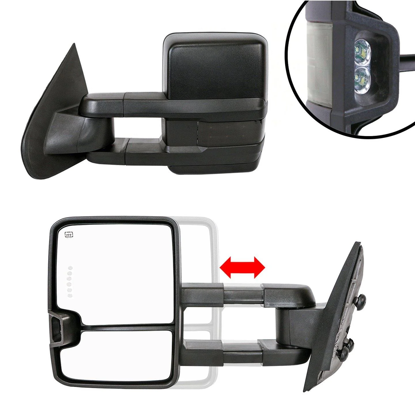 Towing Mirrors for 2014-18 Chevy Silverado/GMC Sierra 1500 & 2015-19 Silverado/Sierra 2500/3500 - Image 16