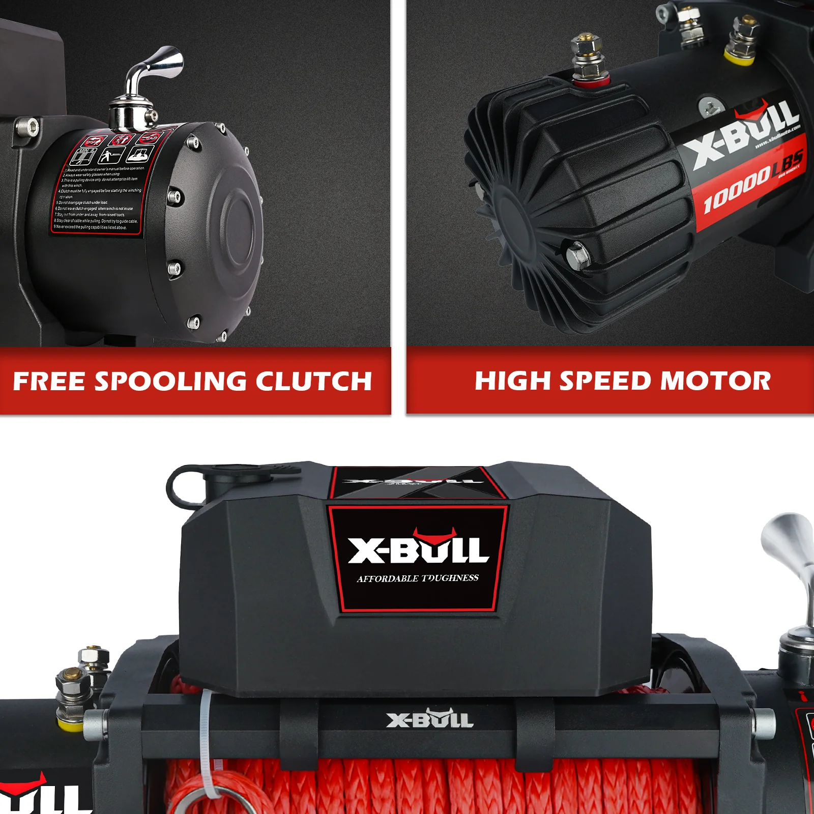 X-BULL 10000LBS/12000LBS Electric Winch - Image 3