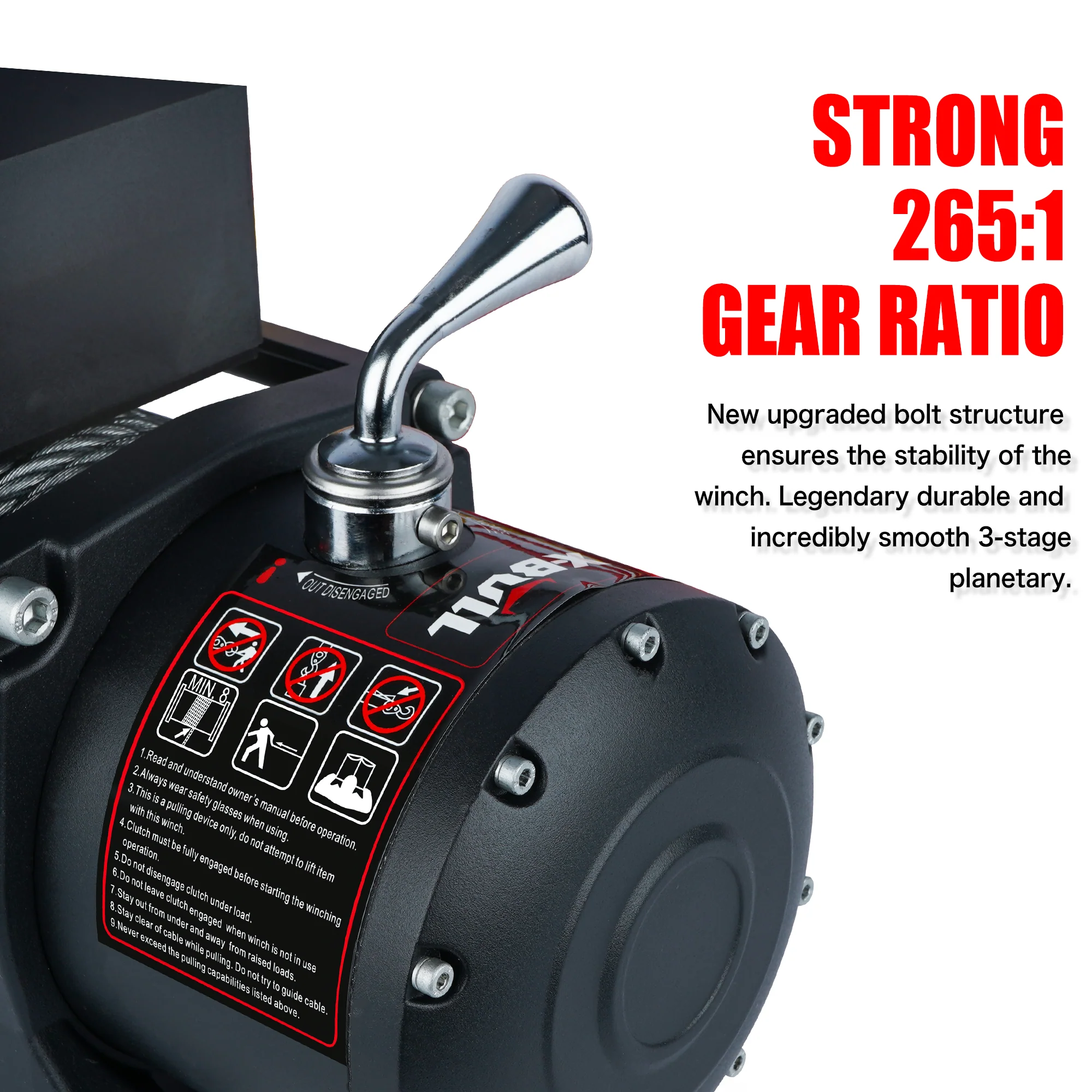 X-BULL 10000LBS/12000LBS Electric Winch - Image 6